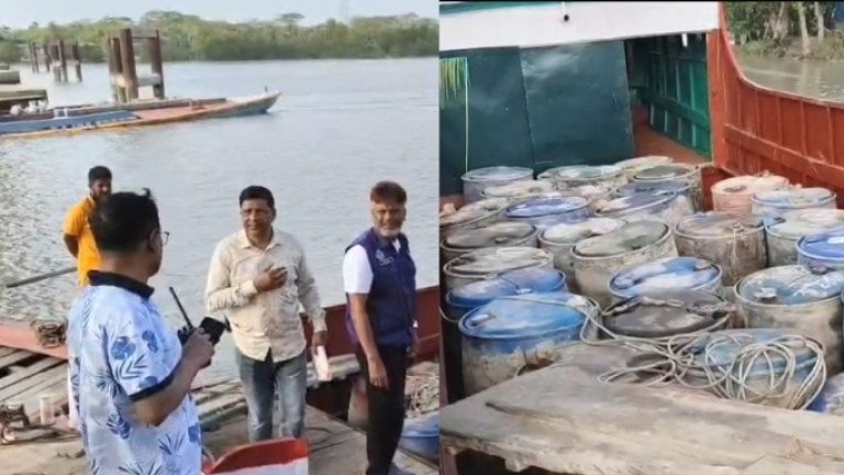 কলাপাড়ায় ৬ হাজার ২০০ লিটার ডিজেল ও পেট্রোল জব্দ