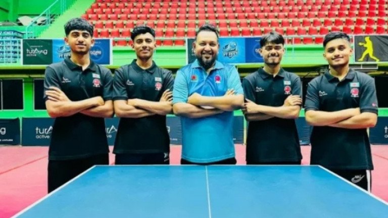 শ্রীলংকাকে হারিয়ে দক্ষিণ এশিয়ান টেবিল টেনিসে স্বর্ণ জিতল বাংলাদেশ