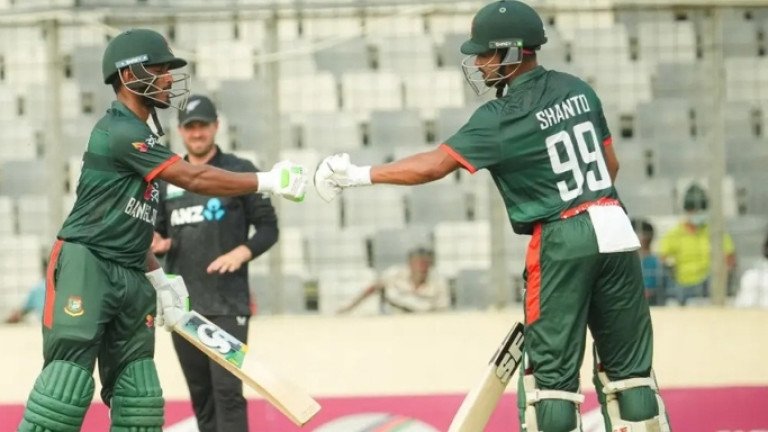 তানজিদ-শান্তর ব্যাটে সিরিজে সমতায় ফিরল বাংলাদেশ